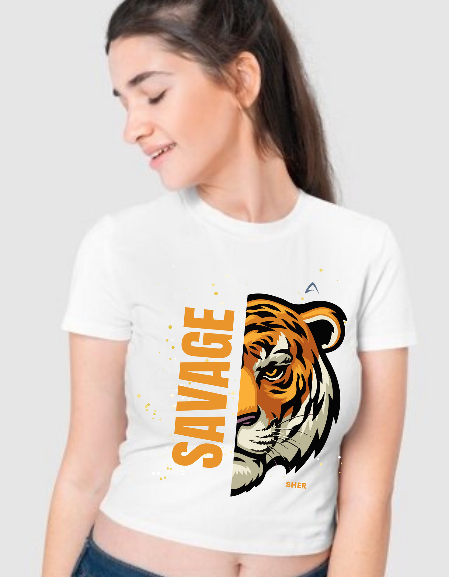 CROP GIRLS COTTON T.SHIRTS