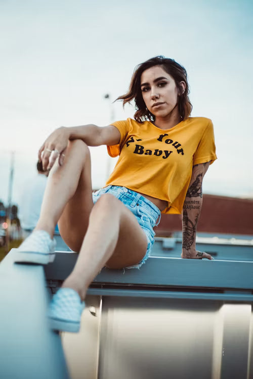CROP GIRLS COTTON T.SHIRTS