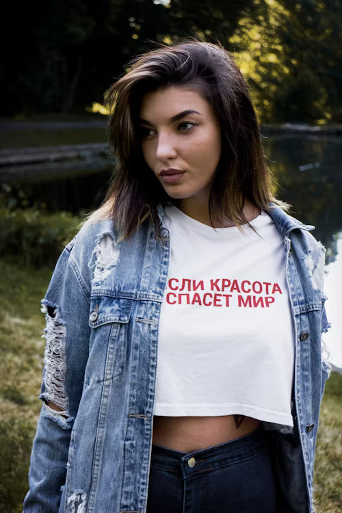 CROP GIRLS COTTON T.SHIRTS