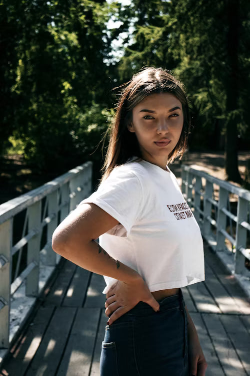 CROP GIRLS COTTON T.SHIRTS