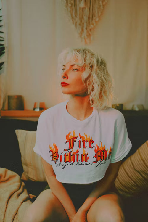 CROP GIRLS COTTON T.SHIRTS