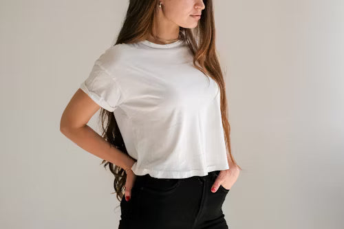 CROP GIRLS COTTON T.SHIRTS